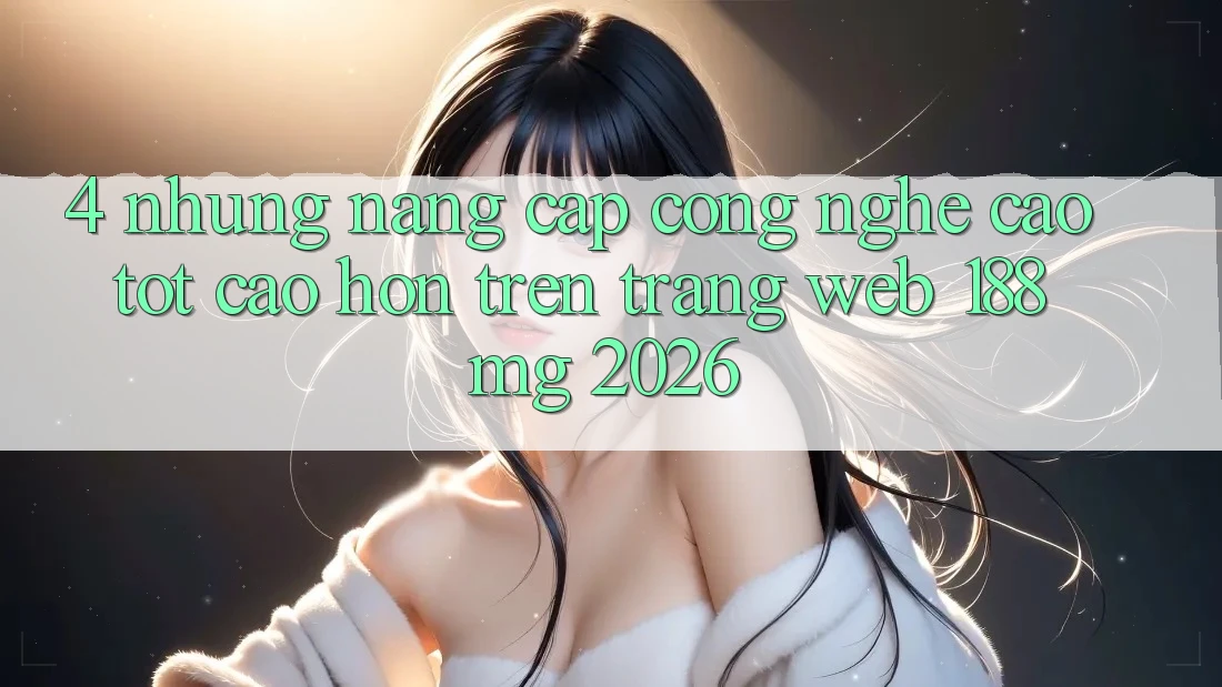 4. Những nâng cấp công nghệ cao tốt cao hơn trên Trang web 188mg 2026