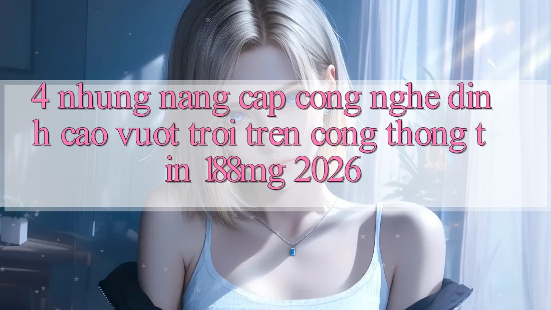 4. Những nâng cấp công nghệ đỉnh cao vượt trội trên Cổng thông tin 188mg 2026