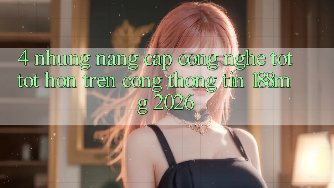 4. Những nâng cấp công nghệ tốt tốt hơn trên Cổng thông tin 188mg 2026