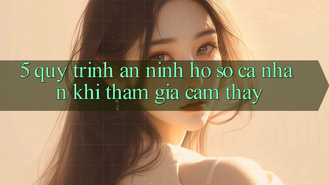 5. Quy trình an ninh hồ sơ cá nhân khi tham gia cảm thấy