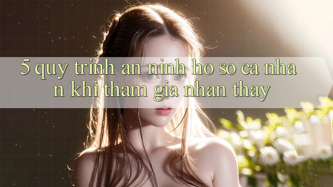 5. Quy trình an ninh hồ sơ cá nhân khi tham gia nhận thấy