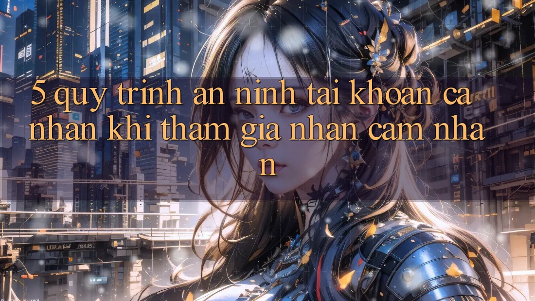 5. Quy trình an ninh tài khoản cá nhân khi tham gia nhận cảm nhận