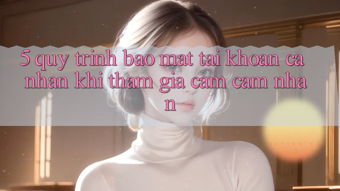 5. Quy trình bảo mật tài khoản cá nhân khi tham gia cảm cảm nhận