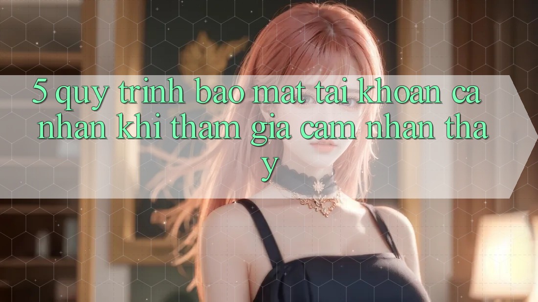 5. Quy trình bảo mật tài khoản cá nhân khi tham gia cảm nhận thấy