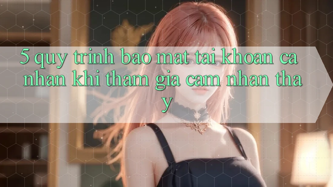5. Quy trình bảo mật tài khoản cá nhân khi tham gia cảm nhận thấy