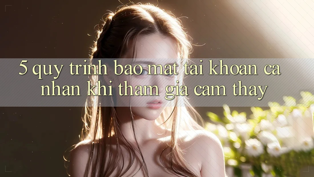 5. Quy trình bảo mật tài khoản cá nhân khi tham gia cảm thấy