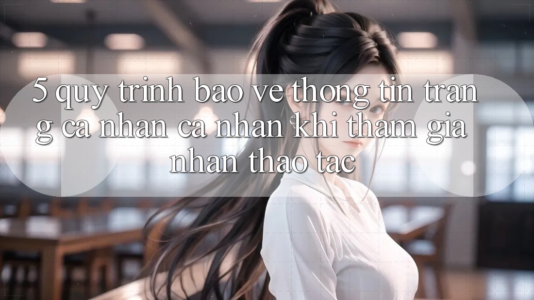 5. Quy trình bảo vệ thông tin trang cá nhân cá nhân khi tham gia nhận thao tác