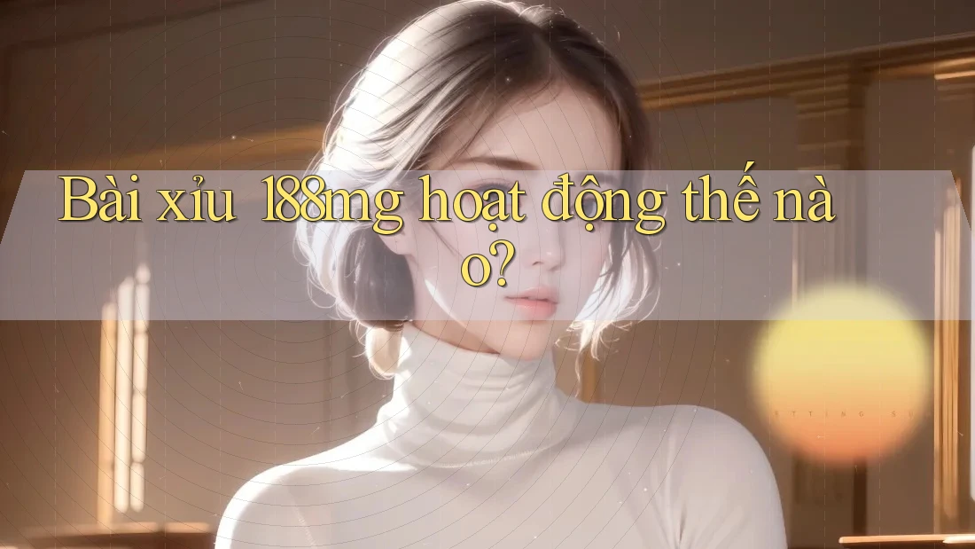 Bài xỉu 188mg hoạt động thế nào?