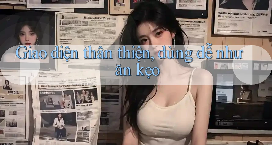 Giao diện thân thiện, dùng dễ như ăn kẹo