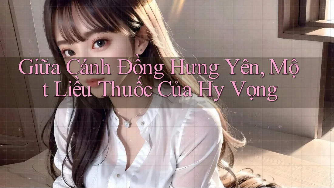 Giữa Cánh Đồng Hưng Yên, Một Liều Thuốc Của Hy Vọng