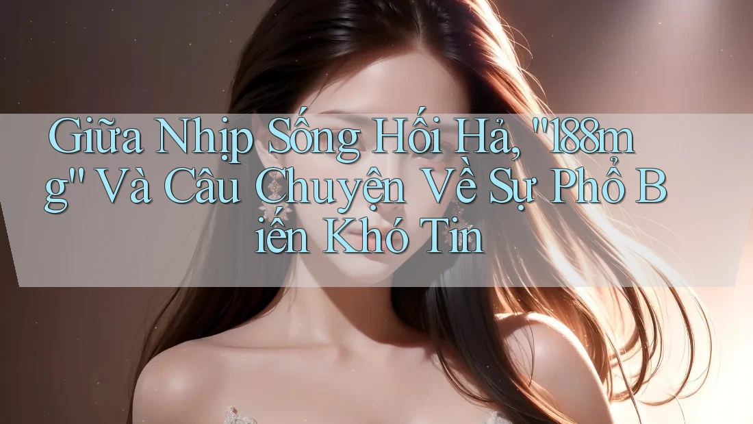 Giữa Nhịp Sống Hối Hả, “188mg” Và Câu Chuyện Về Sự Phổ Biến Khó Tin