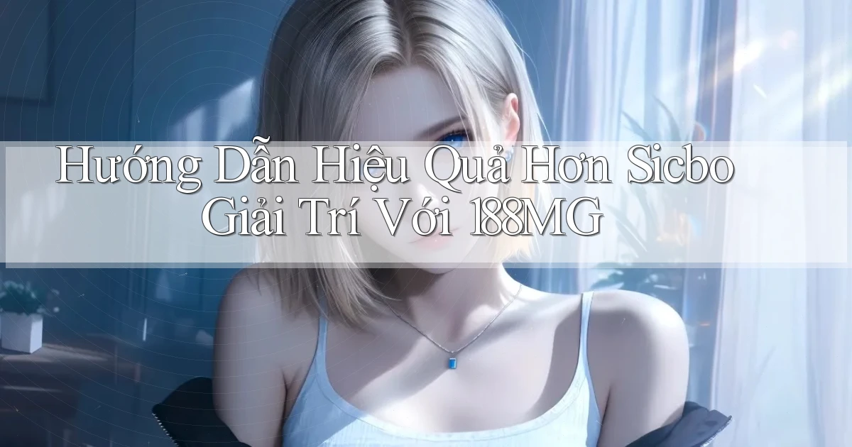 hướng dẫn hiệu quả hơn sicbo giải trí với 188mg