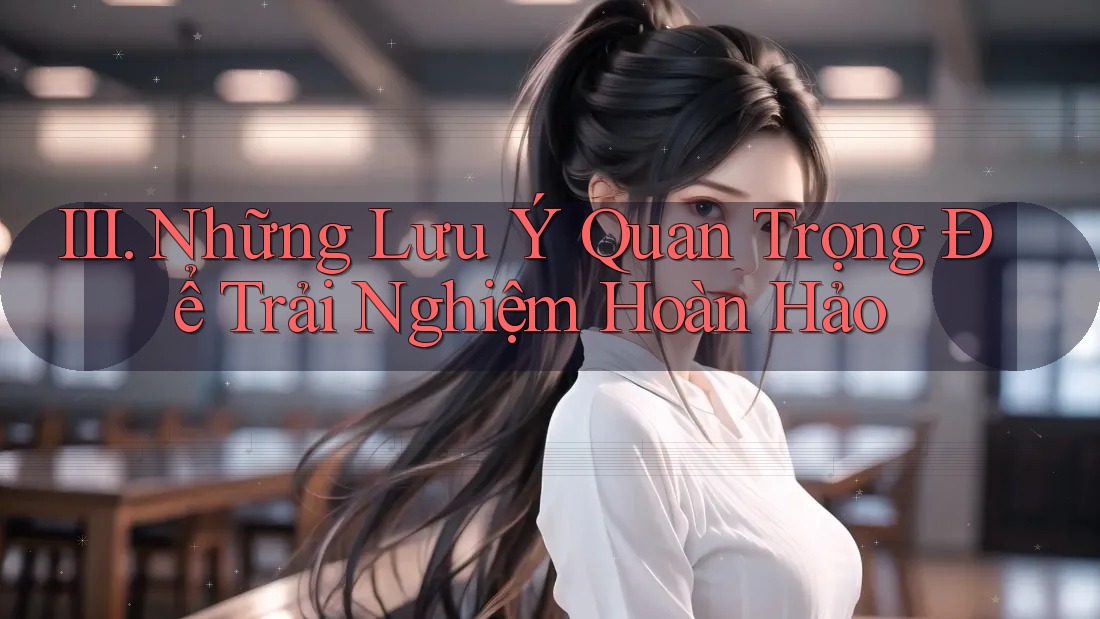 III. Những Lưu Ý Quan Trọng Để Trải Nghiệm Hoàn Hảo