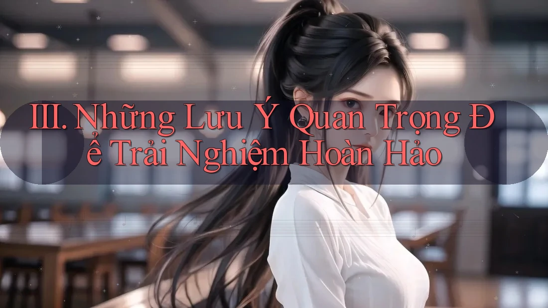 III. Những Lưu Ý Quan Trọng Để Trải Nghiệm Hoàn Hảo