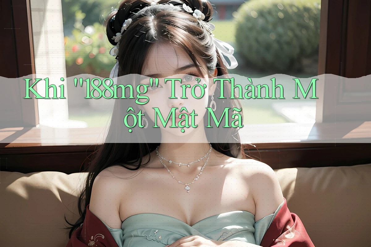 Khi “188mg” Trở Thành Một Mật Mã