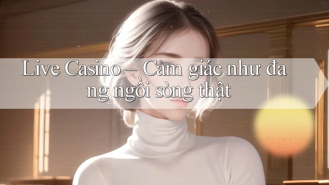 Live Casino – Cảm giác như đang ngồi sòng thật