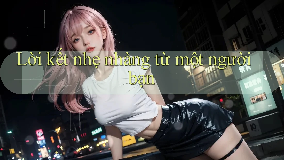 Lời kết nhẹ nhàng từ một người bạn