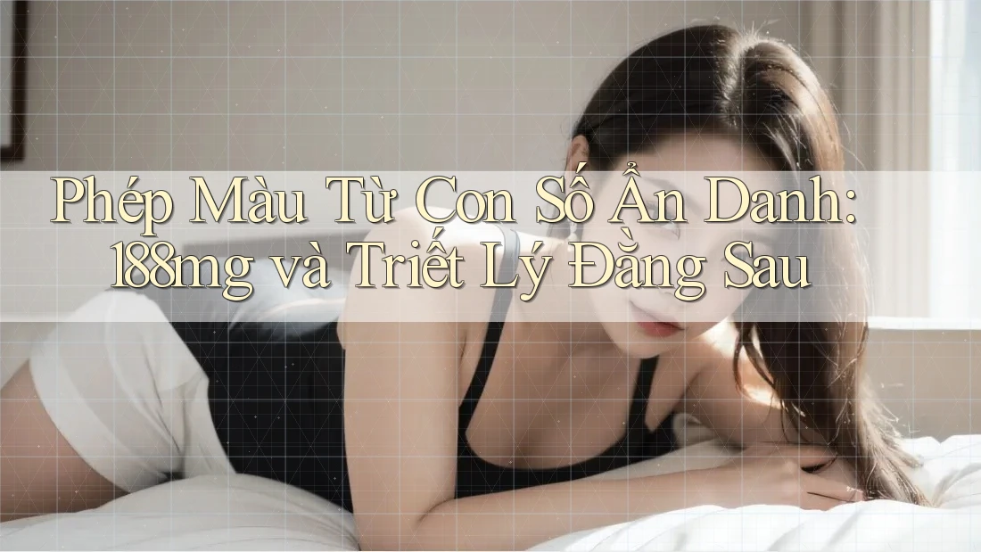 Phép Màu Từ Con Số Ẩn Danh: 188mg và Triết Lý Đằng Sau