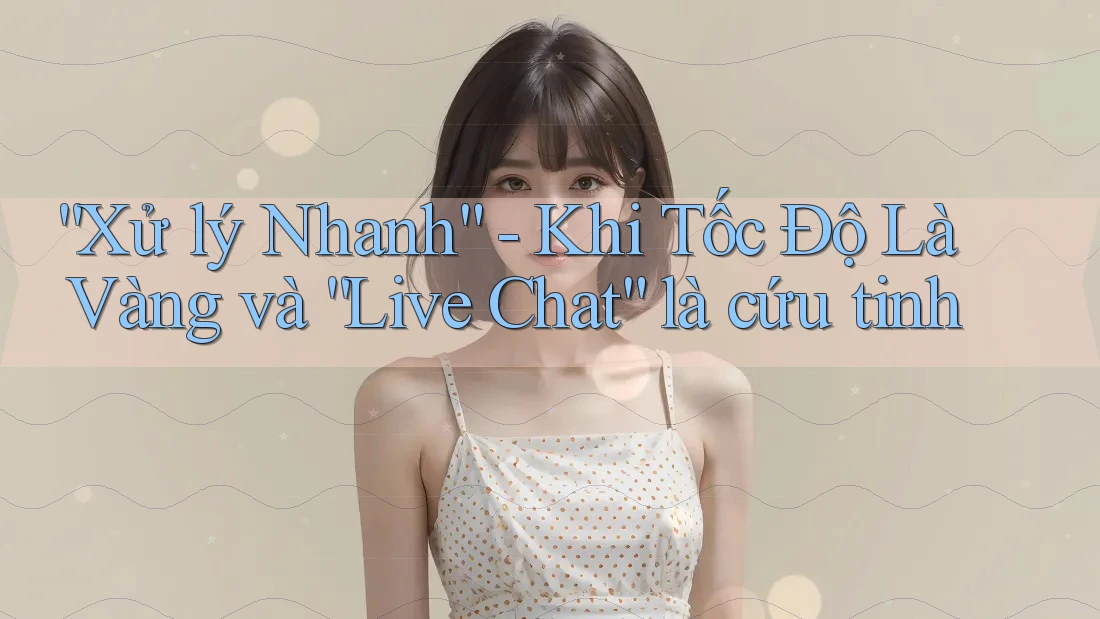 “Xử lý Nhanh” - Khi Tốc Độ Là Vàng và “Live Chat” là cứu tinh